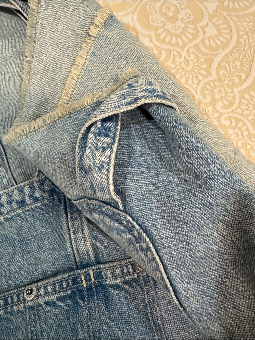 Arizona Jean Co. Light Wash Denim Shortalls XXXL plus - Picture 7 of 10